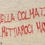 Rimossa scritta offensiva contro Manfredi